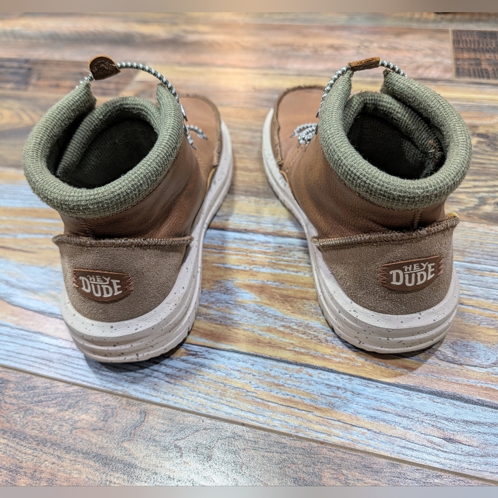 Hey Dude Mens Bradley Cognac Boots Size 6 - Picture 5 of 7